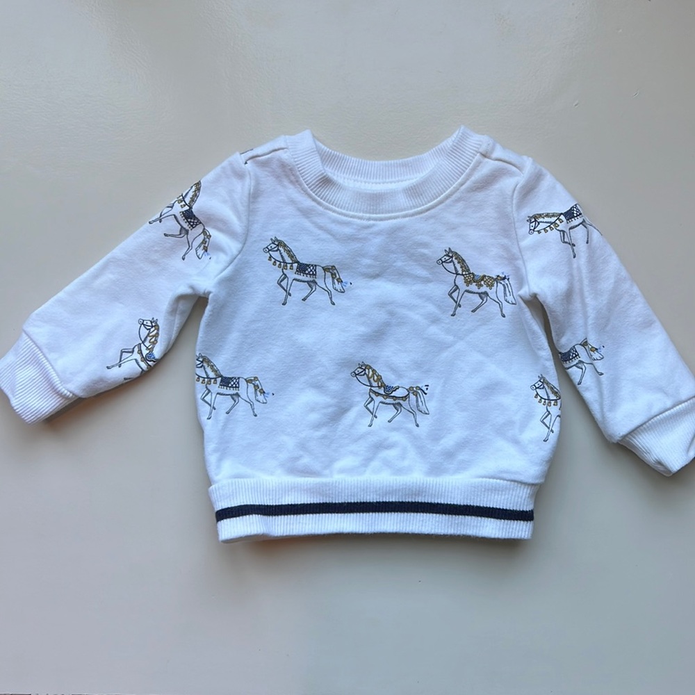 Janie and Jack pony sweatshirt